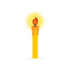 Burning candle icon