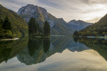 mountain lake in the Alps, Italy