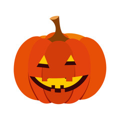 Pumpkin with a smile icon
