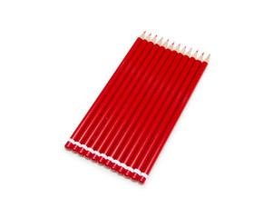 Red Pencils, isolated