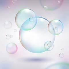 Abstract background with bubbles