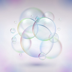 Abstract background with bubbles