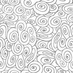 seamless pattern with spiral curls. vector stylish texture