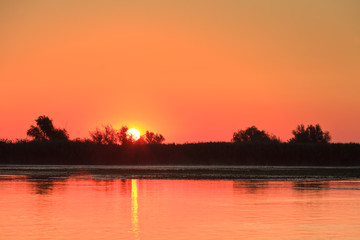 sunrise in the Danube Delta