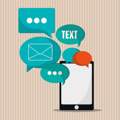 SMS icon design, vector illustration