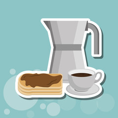 Breakfast design , vector illustration