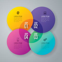 Infographic design template and marketing icons.