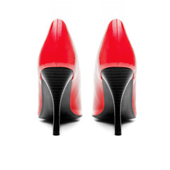 Rote Damenpumps