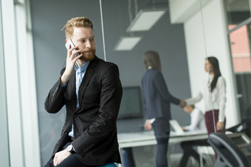 Businessman with a phone