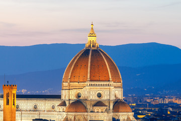 Fototapeta premium Florence. Duomo at night.