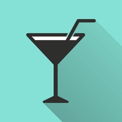Cocktail - vector icon.