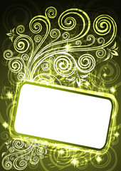 Vintage vector floral illustration.