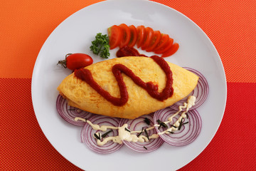 おいしそうなオムライス