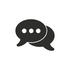 Chatting - vector icon.