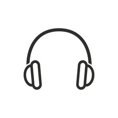 Headphone - vector icon.