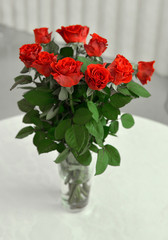 Bouquet of red roses