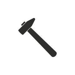 Hammer  - vector icon.