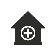Hospital - vector icon.