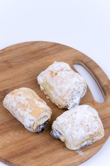 Cookies with poppy seed and powder sugar