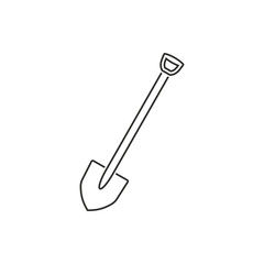 Shovel - vector icon.