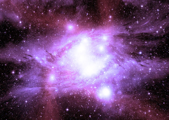 Naklejka premium galaxy in a free space