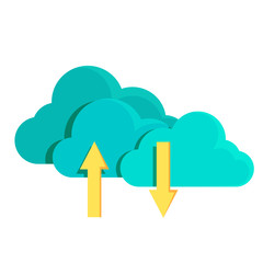 Cloud vector icon.