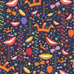 Naklejka premium Funny background for April Fool's Day or Birthday