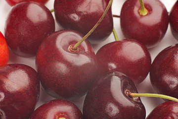 group of ripe cherries cherry