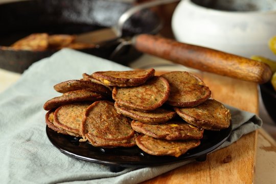 liver pancakes with corn