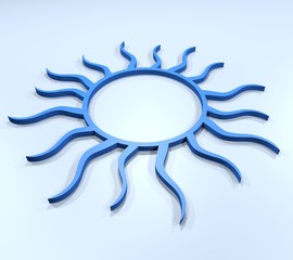 render sun symbol