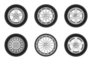 Auto wheels set.