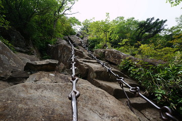 石鎚山の鎖場