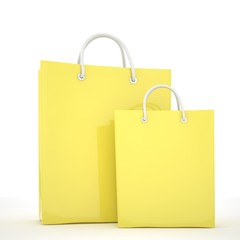 Paper Shopping Bags isolated on white background