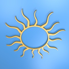 render sun symbol