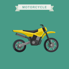 Vector motoctoss bike.