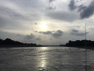 we were fishing and the sky looked stormy
