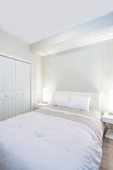 Beautiful and modern home and hotel bedroom interior design.