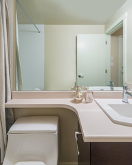 Fragment of a luxury bathroom