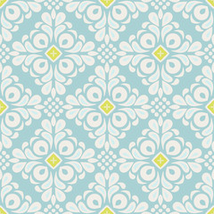 Abstract seamless ornamental tiled vector pattern 
