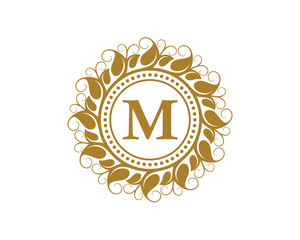 M Crest Beauty Leaf Logo