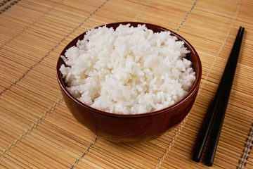 Cooked white rice 