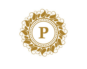 P Crest Beauty Leaf Logo