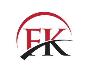 FK red letter logo swoosh