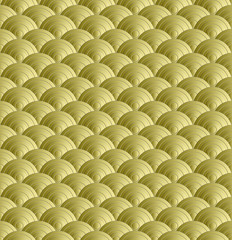 Obraz premium Abstract gold wave seamless pattern background, Vector illustration with swatches