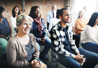 Team Seminar Listening Corporate Conference Concept