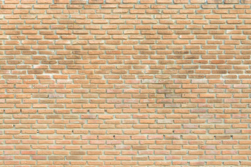 Brick wall background, grungy rusty blocks of stonework architec