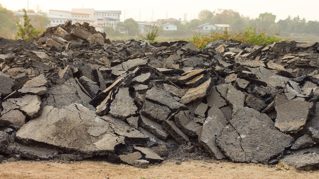 Asphalt Rubble Mound.