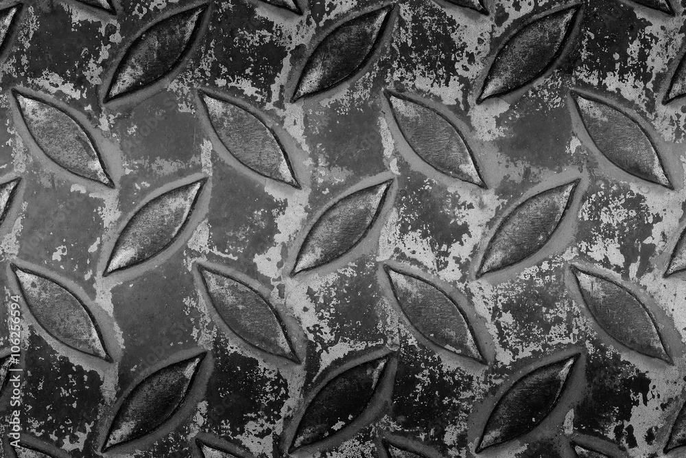 Poster Design on steel with shadow for pattern and background