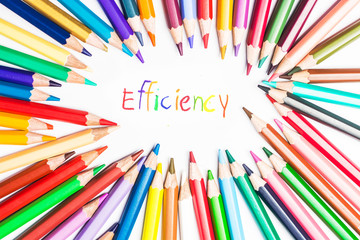  efficiency drawing by  colour pencils 