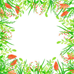 Obraz premium Watercolor flowers. Background.